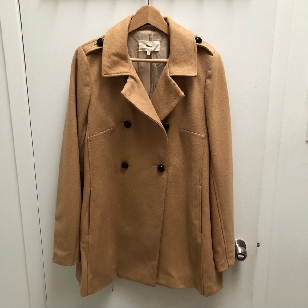 Beige Wool pea coat